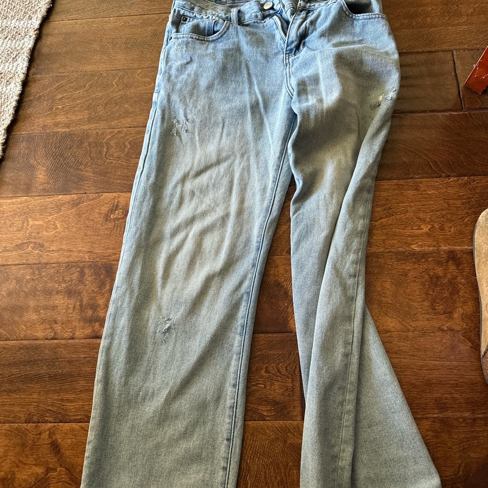 PacSun Light Blue Men's Straight Leg Jeans